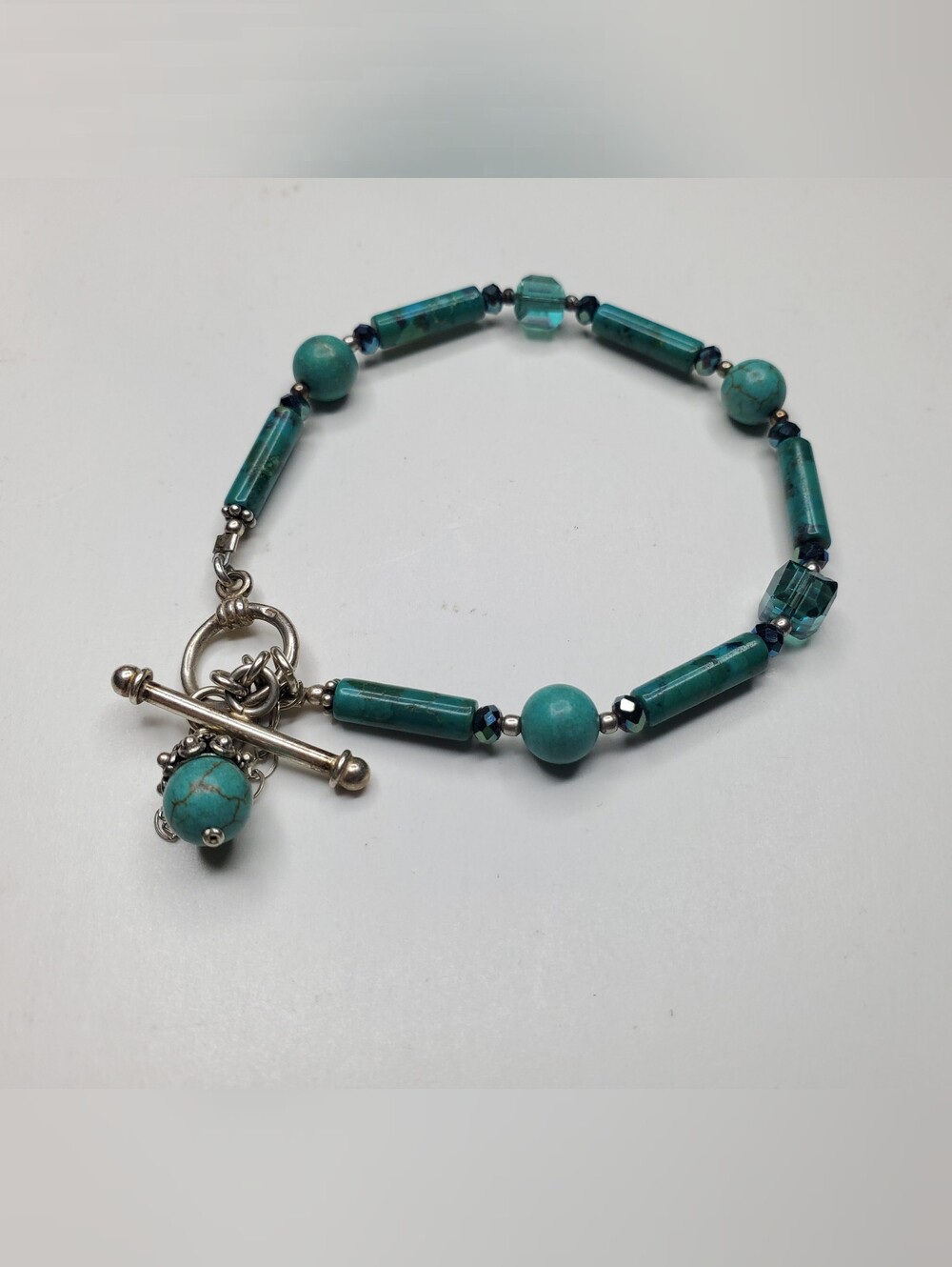 Vtg. Beaded Turquoise Bracelet